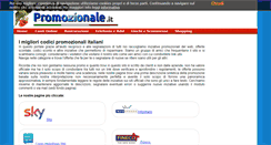 Desktop Screenshot of codicepromozionale.it