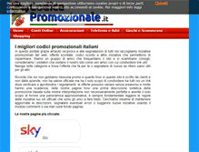 Tablet Screenshot of codicepromozionale.it
